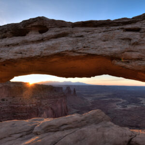 Mesa Arch at Daybreak, Cayonlands National Park, Utah, May 21, 2018