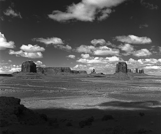 Monument Valley Black and White Drama