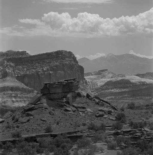 medium format black and white photography Utah