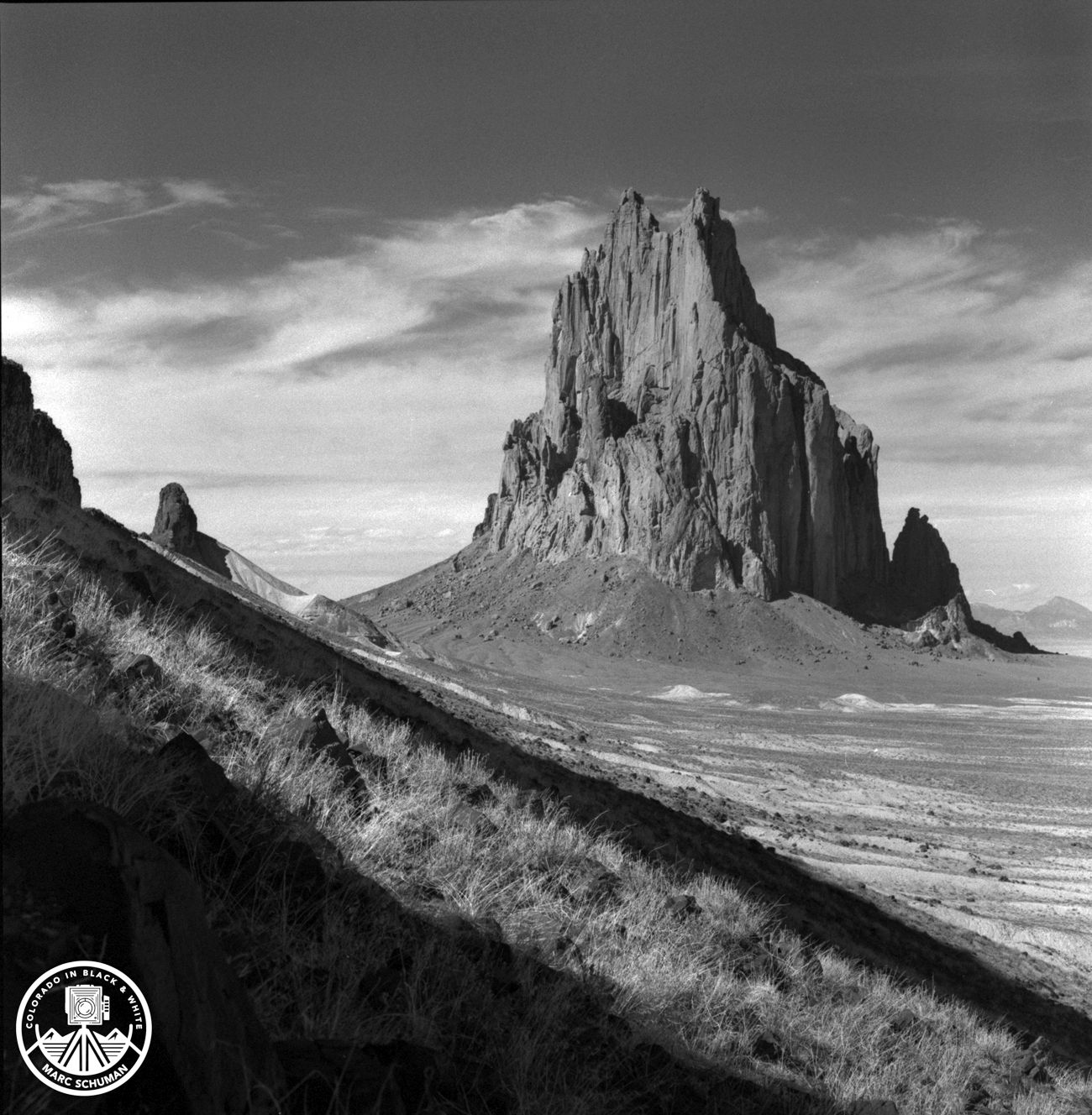 black and white landscape prints New Mexico