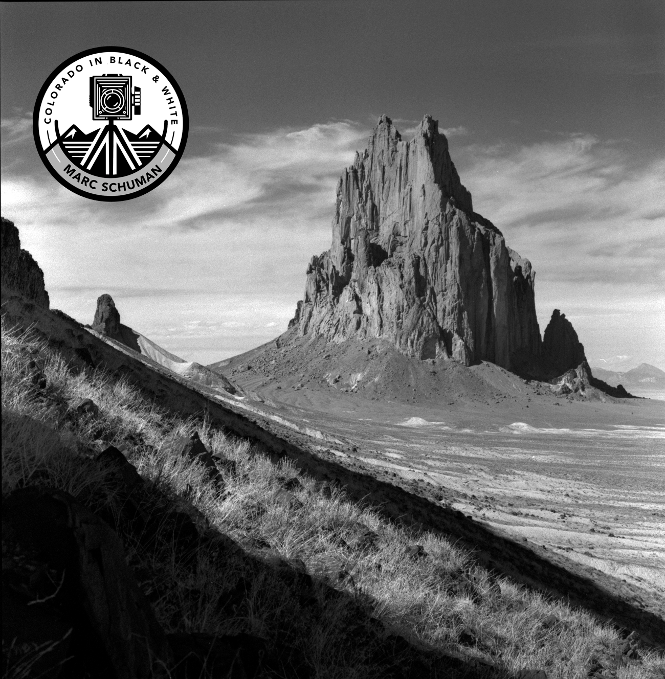 black and white landscape photographs New Mexico